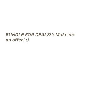 Bundle for deals!! Make me an offer :)